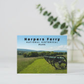 Kanonnen, Burgeroorlog, Harpers Ferry NHP Briefkaart (Staand voorkant)