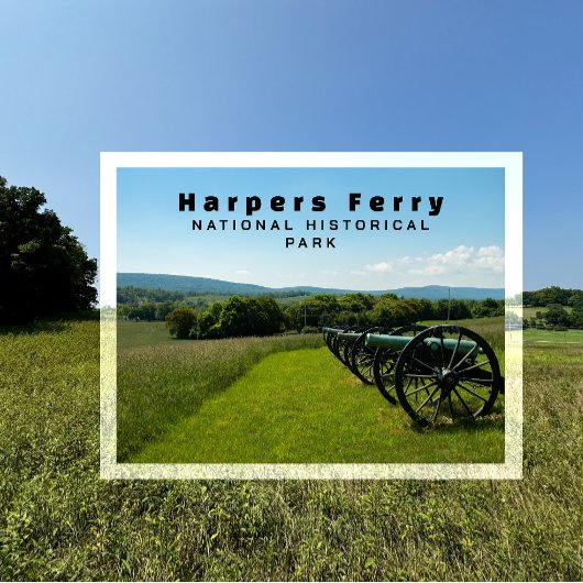 Kanonnen, Burgeroorlog, Harpers Ferry NHP Briefkaart