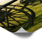 "Kanonnen in een rij" - Kunstafdrukken Poster (Hoek)