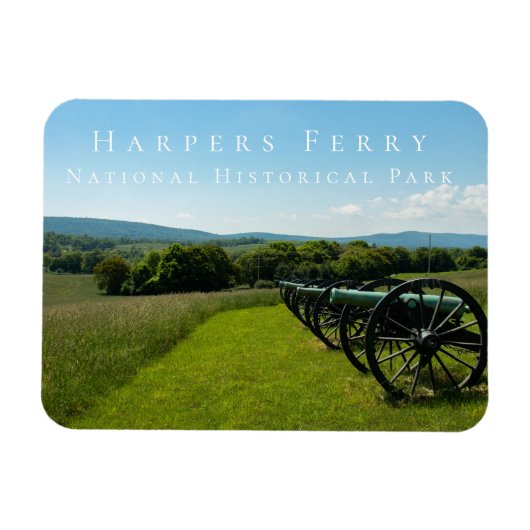 Kanonnen, nationaal historisch park Harpers Ferry Magneet (Horizontaal)