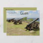 Kanonnen op Guam Briefkaart (Voorkant / Achterkant)