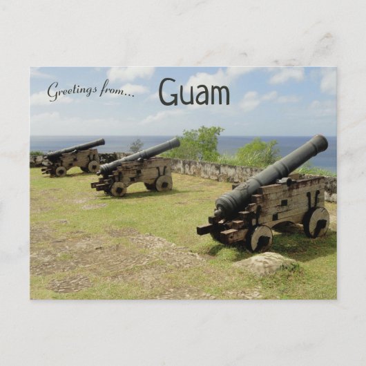 Kanonnen op Guam Briefkaart (Voorkant)