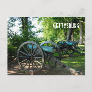 Kanonnen van het nationaal militair park Gettysbur Briefkaart