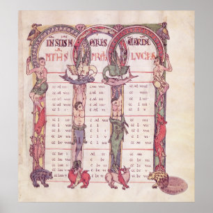 Kanontafels van de Evangelisten Poster