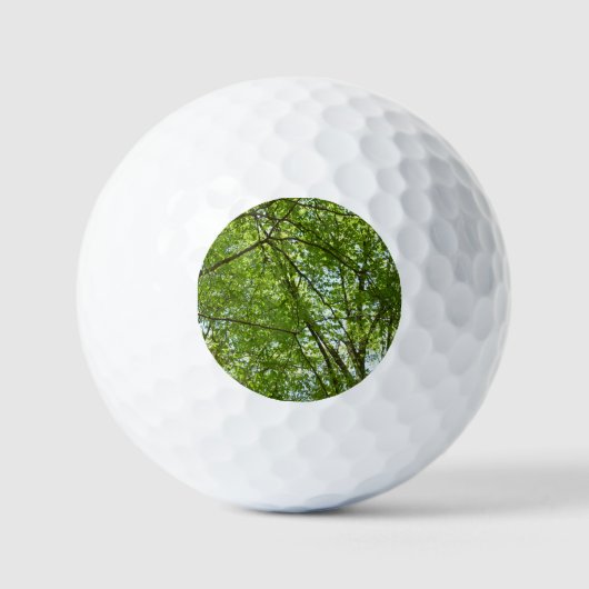 Kanopie van de groene Natuur van voorjaarsbladeren Golfballen (Voorkant)