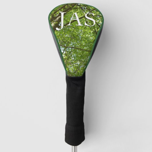 Kanopie van de groene Natuur van voorjaarsbladeren Golfheadcover (Voorkant)