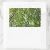 Kanopie van de groene Natuur van voorjaarsbladeren Rechthoekige Sticker (Tas)