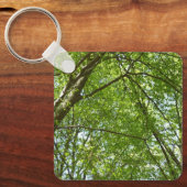 Kanopie van de groene Natuur van voorjaarsbladeren Sleutelhanger (Voorkant)