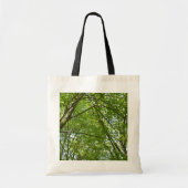 Kanopie van de groene Natuur van voorjaarsbladeren Tote Bag (Voorkant)