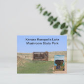 Kanopolis Lake Mushroom State Park POST CARD Briefkaart (Staand voorkant)