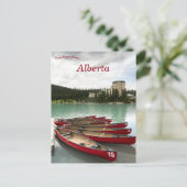 Kano's bij Lake Louise Alberta Canada Briefkaart (Staand voorkant)