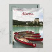 Kano's bij Lake Louise Alberta Canada Briefkaart (Voorkant / Achterkant)