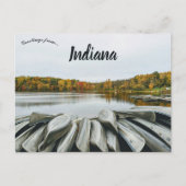 Kano's in Chain-O-Lakes Warren Township Indiana Briefkaart (Voorkant)