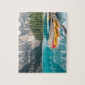 Kano's op het meer Moraine van Banff National Park Legpuzzel (Verticaal)