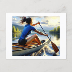 kanotocht, briefkaart