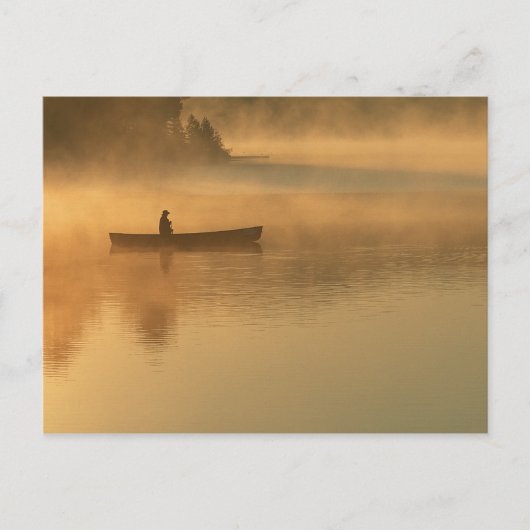 kanovaarder, Algonguin Park, Ontario, Canada Briefkaart (Voorkant)