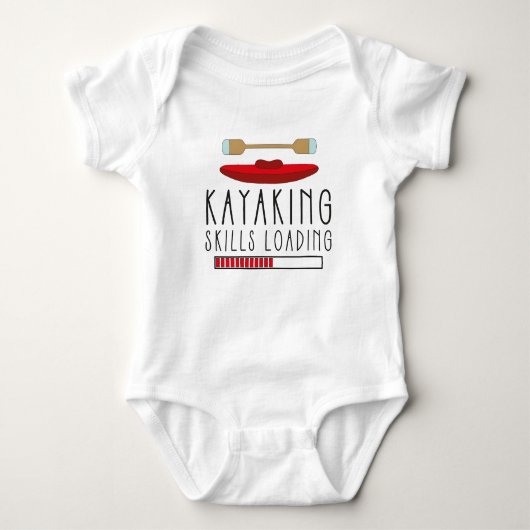 Kanovaren Baby Kajakken Skills Loading Kayaker Romper (Voorkant)