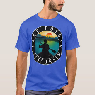 Kanovaren op Lake Poygan Wisconsin T-shirt