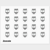 Kanovaren Stunts Ronde Sticker (Vel)