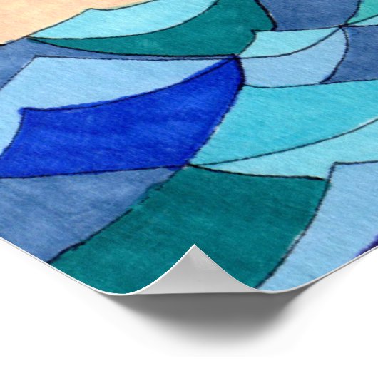 Kanovende katten poster (Hoek)