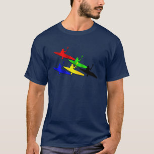 Kanovende watersport op de Canoe kyak T-shirt