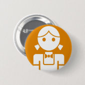 kanra badge ronde button 5,7 cm (Voorkant /achterkant)