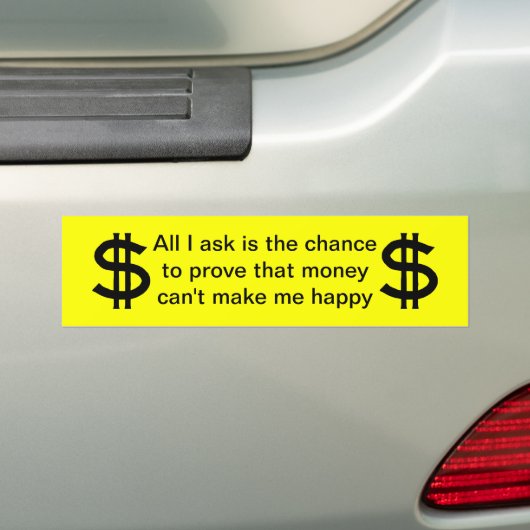 Kans Bumpersticker (Op auto)
