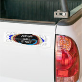 KANS DE STREET VAN DE WAL VANGT DE WAVE BUMPERSTICKER (Op Truck)