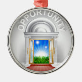 Kans-deurconcept Metalen Ornament (Voorkant)