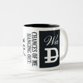 Kans die ik heb: 1% tweekleurige koffiemok (Voorkant rechts)