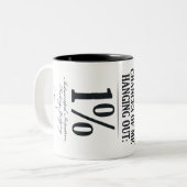 Kans die ik heb: 1% tweekleurige koffiemok (Voorkant links)