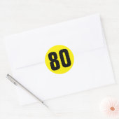 kans genummerd ronde sticker (Envelop)