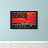 Kans: Inspirerend prijsopgave Canvas Afdruk (Insitu (Houten vloer))