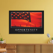 Kans: Inspirerend prijsopgave Canvas Afdruk (Insitu (Woonkamer))