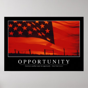 Kans: Inspirerend prijsopgave Poster