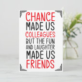 kans maakte ons collega ' s maar het plezier en he kaart (Staand voorkant)