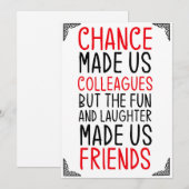 kans maakte ons collega ' s maar het plezier en he kaart (Voorkant / Achterkant)