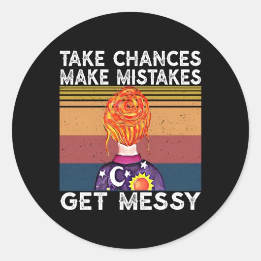 Kans maken dat fouten berichten ophalen ronde sticker (Voorkant)