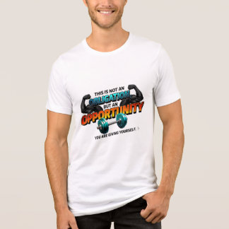 Kans Niet Verplichting Gym Quote Tri-Blend Shirt