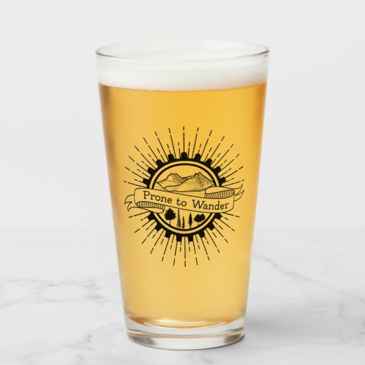 Kans om te reizen Reiziger Adventure Gift Glas (Voorkant gevuld)