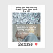 Kans om te winnen vs lang Covid vinyl; sticker (Vel)