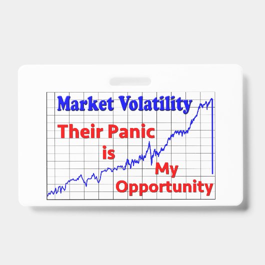 Kans op beurshandel voor aandelen badge (Voorzijde)