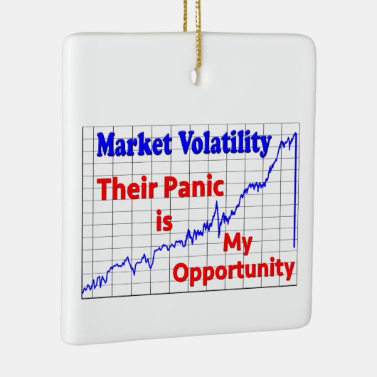 Kans op beurshandel voor aandelen keramisch ornament (Rechts)