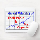 Kans op beurshandel voor aandelen muismat (Met muis)