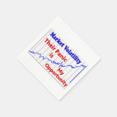 Kans op beurshandel voor aandelen servet (Hoek)