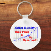 Kans op beurshandel voor aandelen sleutelhanger (Voorkant)
