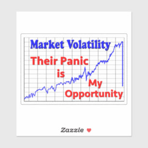 Kans op beurshandel voor aandelen sticker