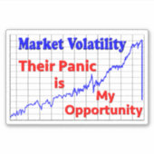 Kans op beurshandel voor aandelen sticker (Voorkant)