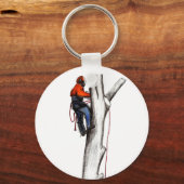 Kans op kerstcadeau voor Aborist Tree-chirurg Sleutelhanger (Voorkant)