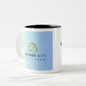 Kans op thee tweekleurige koffiemok (Voorkant links)